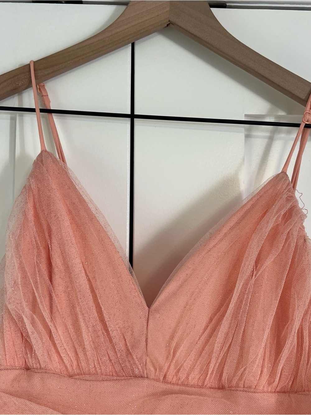 Windsor Dress Sz M Quinceanera Fairy Glitter Ball Gown Peach Pink Prom Hoco - Picture 4 of 11